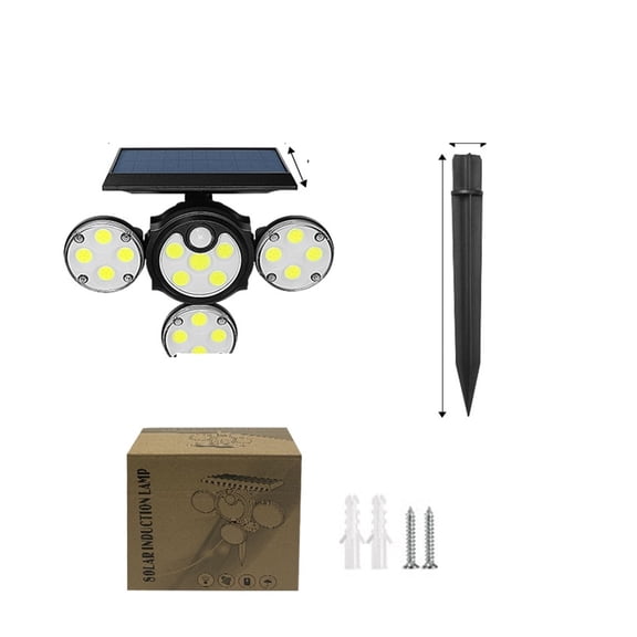 Solar Lights, 8000W Outdoor Solar LED Light 360 LED Solar Light Lamp Motion Sensor Waterproof Sunlight Solar Street Lamp Garden Lantern
--------
Super Bright & Energy Efficient