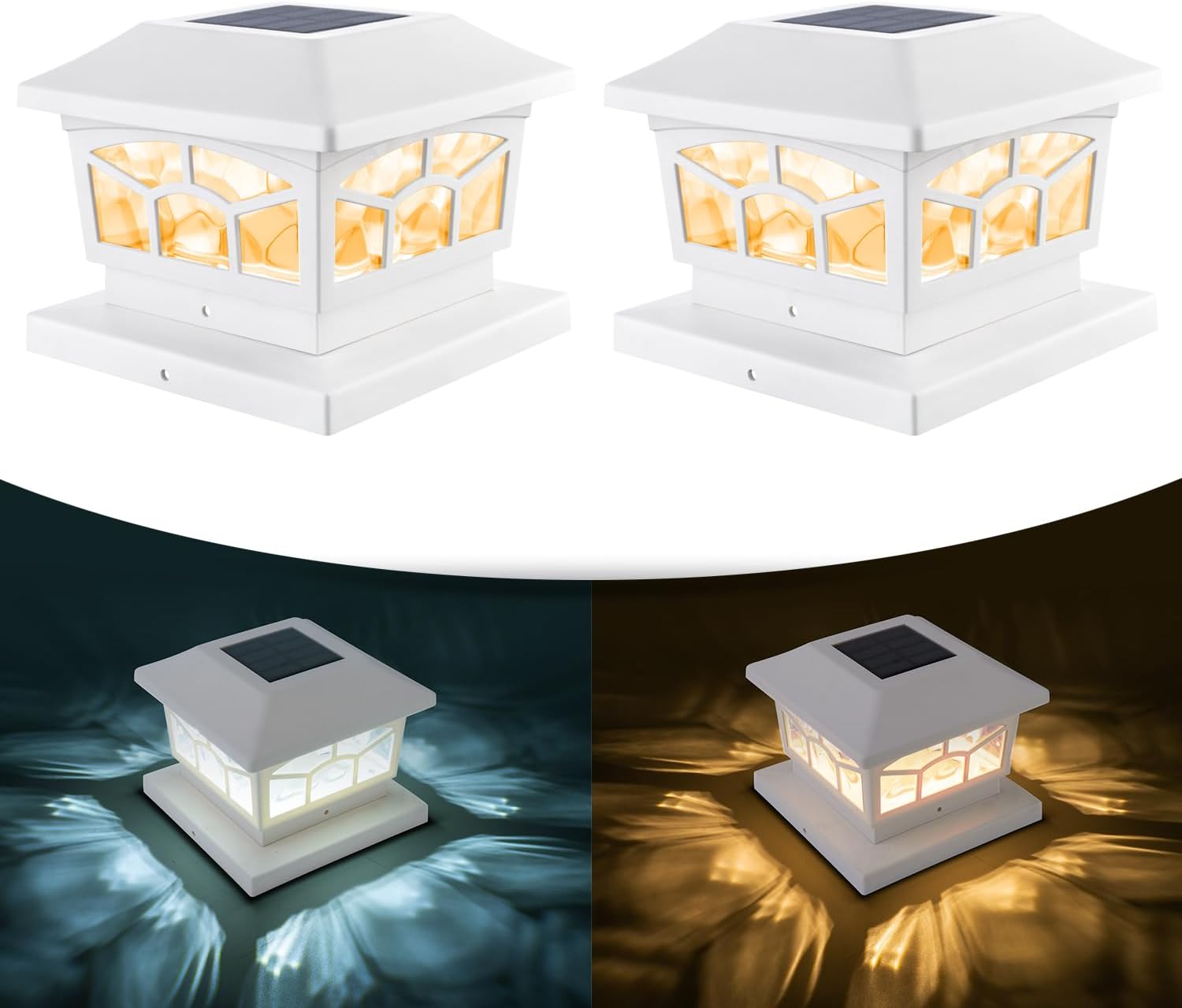 Solar Lights For Fence Post Cap Outdoor Deck Lights Solar Powered