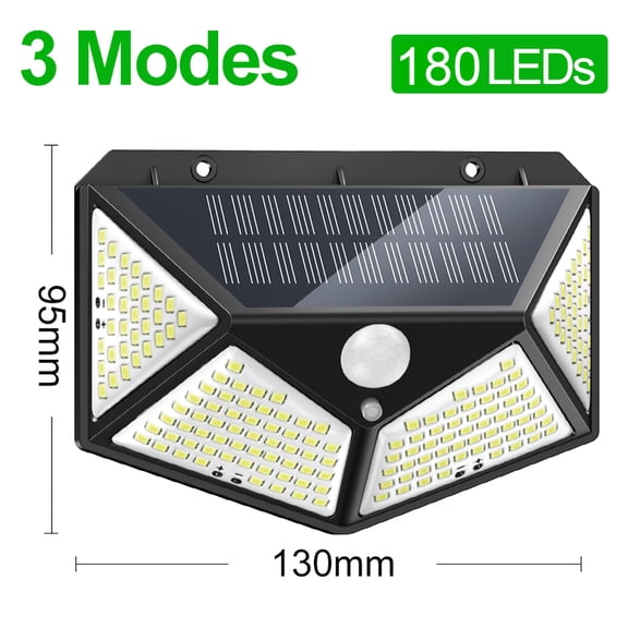 Solar Lights Outdoor, [1 Pack/3 Modes/100LED] Motion Sensor Security Lights Solar Security Lights, IP 65 Wireless Waterproof Outdoor Lights for Garden Patio Yard Deck Garage Fence