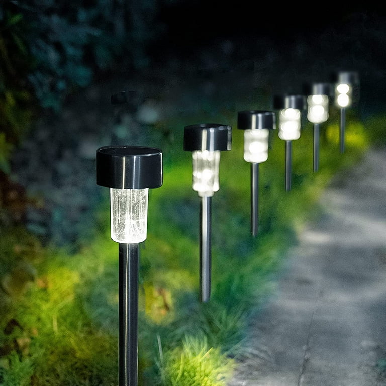 Solar Driveway Marker Lights Bright White Outdoor LED Solar