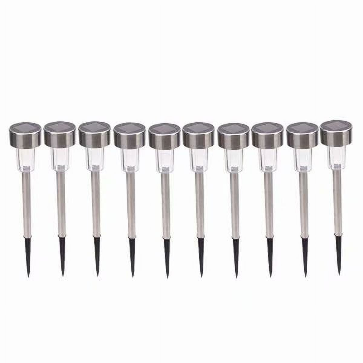 Solar Lights Outdoor, 10Pack - LED Landscape Lighting Solar Powered 5V Lights Solar Garden Lights for  Walkway Patio Yard & Lawn-White