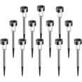 thumbnail image 1 of Solar Lights Outdoor, 12Pack Stainless Steel Outdoor Solar Lights - Waterproof, LED Landscape Lighting Solar Powered Outdoor Lights Solar Garden Lights for Pathway Walkway Patio Yard & Lawn, 1 of 7