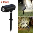 thumbnail image 1 of Solar Lights Outdoor, 2 Pack Solar Powered Landscape Spotlights Waterproof, Ourtdoor Spot Lights Stake Lights for Garden Walkway Yard Porch Pool, 1 of 7