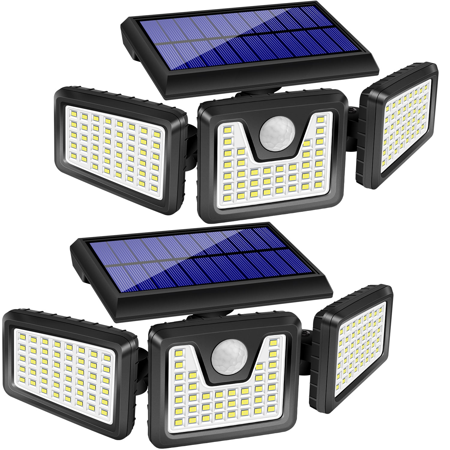 Solar Lights Outdoor, 210 LED 2500LM Waterproof Motion Sensor Security Lights, Flood Lights for Patio Garage Yard Entryways