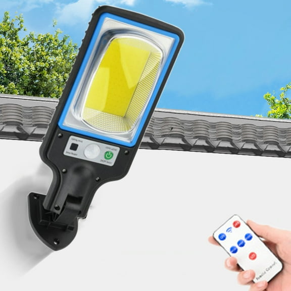 Solar Lights Outdoor 286LED Solar Security Lights with Remote Motion Sensor Lights with 4 Heads , IP65 Waterproof, 3 Modes, Remote,Solar Motion Lights Outdoor for Garage Porch Garden Front Door