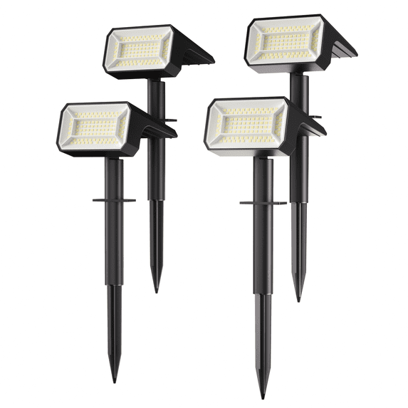 Solar Lights Outdoor, 4 pack,118 LED Solar Spotlights with 4 Modes ...