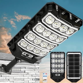 Solar Lights Outdoor, 2200W 6500K Super Bright Solar Street Lights Dusk to Dawn, Motion Sensor Solar Security Flood Lights with Remote Control for Yard, Entryway Garage, Porch