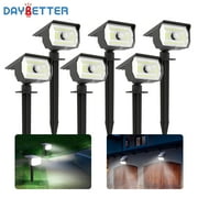 DAYBETTER Outdoor Solar Lights 6Pack, 800lm/3Modes/56LED Solar Spotights Outdoor Waterproof for Walkway Patio Landscape Garden Decor