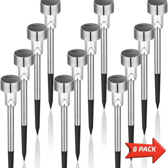 Solar Lights Outdoor,8/12/16 Pack Waterproof Solar Pathway Lights ,Solar Walkway Lights Maintain 6 to 8 Hours for Your Garden, Landscape, Path, Yard, Patio, Driveway