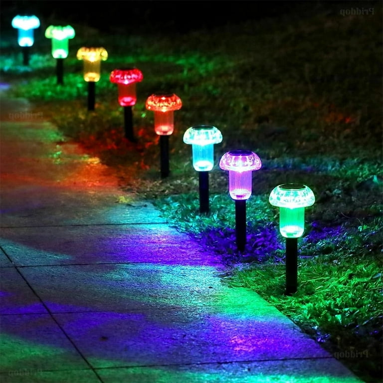 Outdoor coloured solar lights hot sale