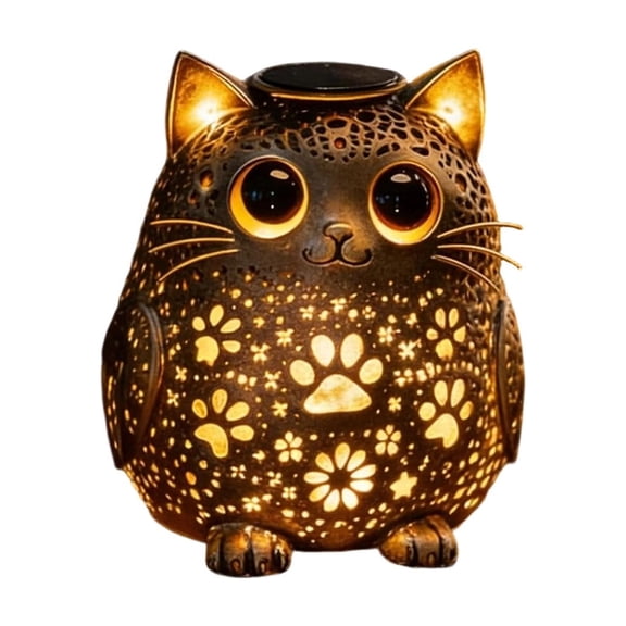 Solar Lights Outdoor Decor, Cute Animal Silhouette Solar Lantern Outdoor Waterproof Decorative, Garden Metal Hollow Light for Patio Yard, Lawn Pathway Landscape