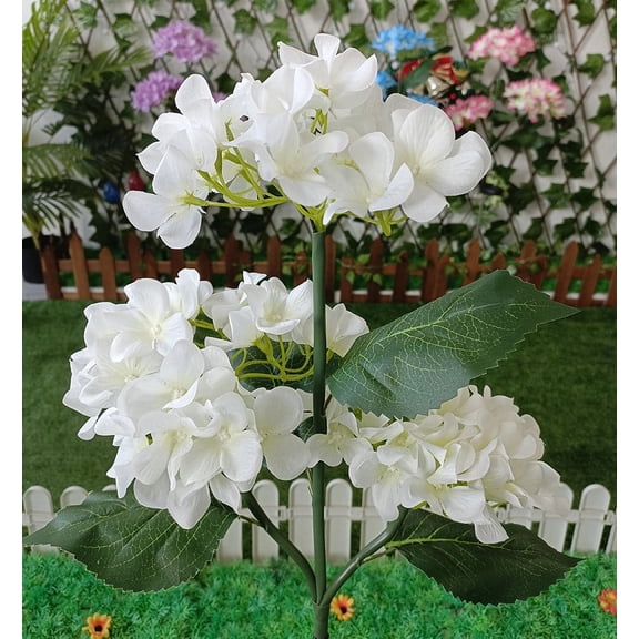 Solar Lights Outdoor Decorative Flower Lantern with 3 LED White Light, 81 cm Height, IP55 Rated, Automatic Day/Night Operation