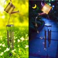 thumbnail image 1 of Solar Lights Outdoor Decorative, Solar Watering Can Lights with Wind Chimes, Warm White Solar Lantern Outdoor Waterproof, Hanging Light for Yard, Patio, Gardening Gift for Moms Birthday, Garden Decor, 1 of 8
