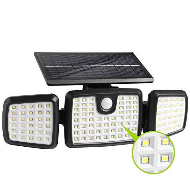 Solar Lights Outdoor,Dimunt 176 LED Wireless Led Solar Motion Sensor