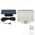 thumbnail image 1 of Solar Lights Outdoor, Dusk To Dawn Motion Sensor Wall Lights with Remote Control, 153 Led, Ip65 Waterproof, Split Solar Panel for Garden Patio Garage, 1 of 7