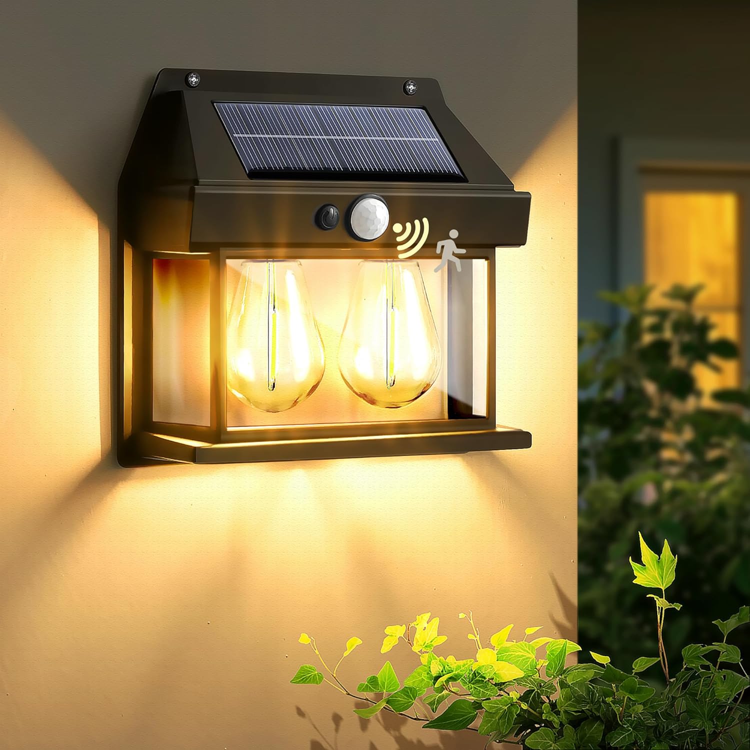 Solar Barn Light Outdoor with 3 Lighting Modes & Motion Sensor Auzev