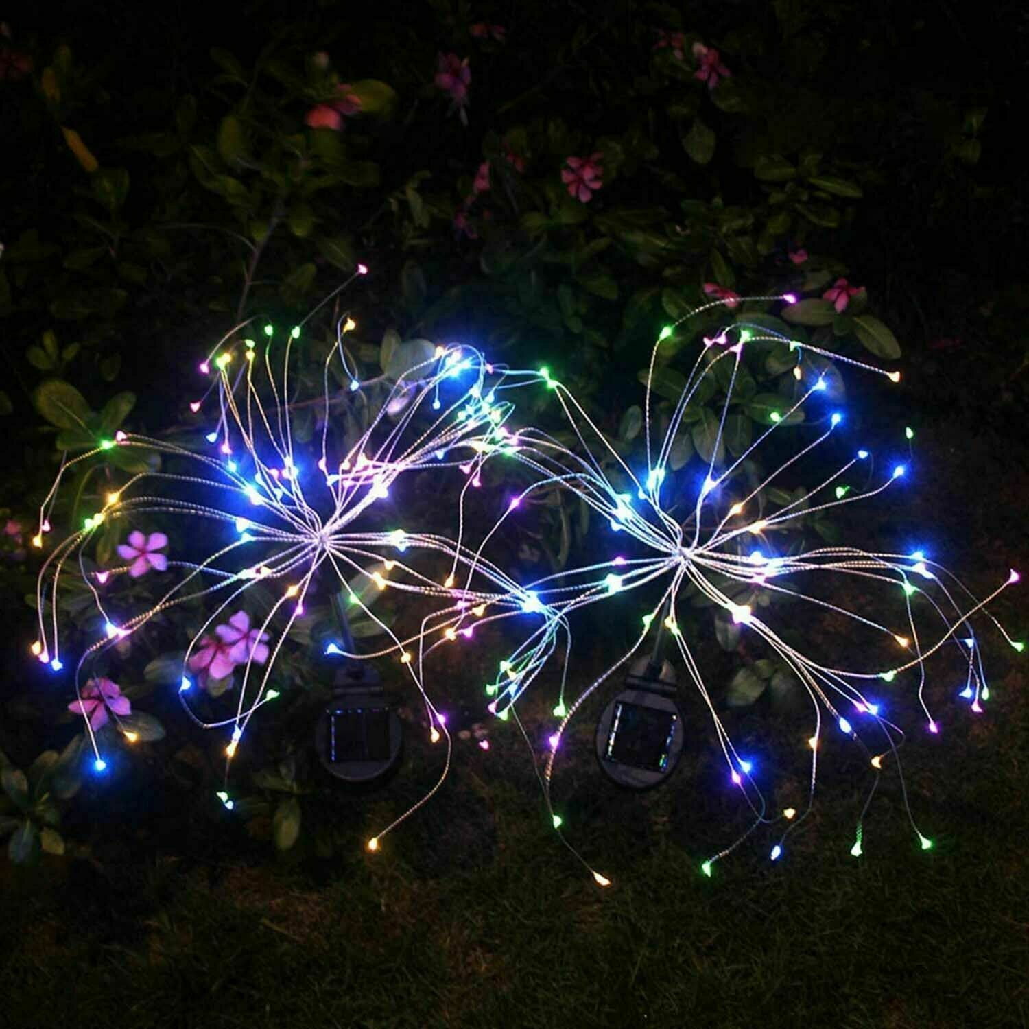 Solar Lights Outdoor, EpicGadget 105 LED Solar Lights String Lights for Garden Decoration Waterproof Fireworks Modeling Lighting Fiber Optic DIY Light Outdoor Christmas Lamp - Warm White (2 Pieces) Solar Lights Outdoor, EpicGadget 105 LED Solar Lights String Lights for Garden Decoration Waterproof Fireworks Modeling Lighting Fiber Optic DIY Light Outdoor Christmas Lamp - Warm White (2 Pieces)