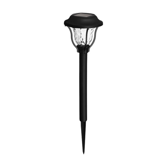 Solar Lights Outdoor Garden, 1pc Black LED Solar-Powered Landscape Spotlight for Yard Walkway with IP55 Waterproof Rating