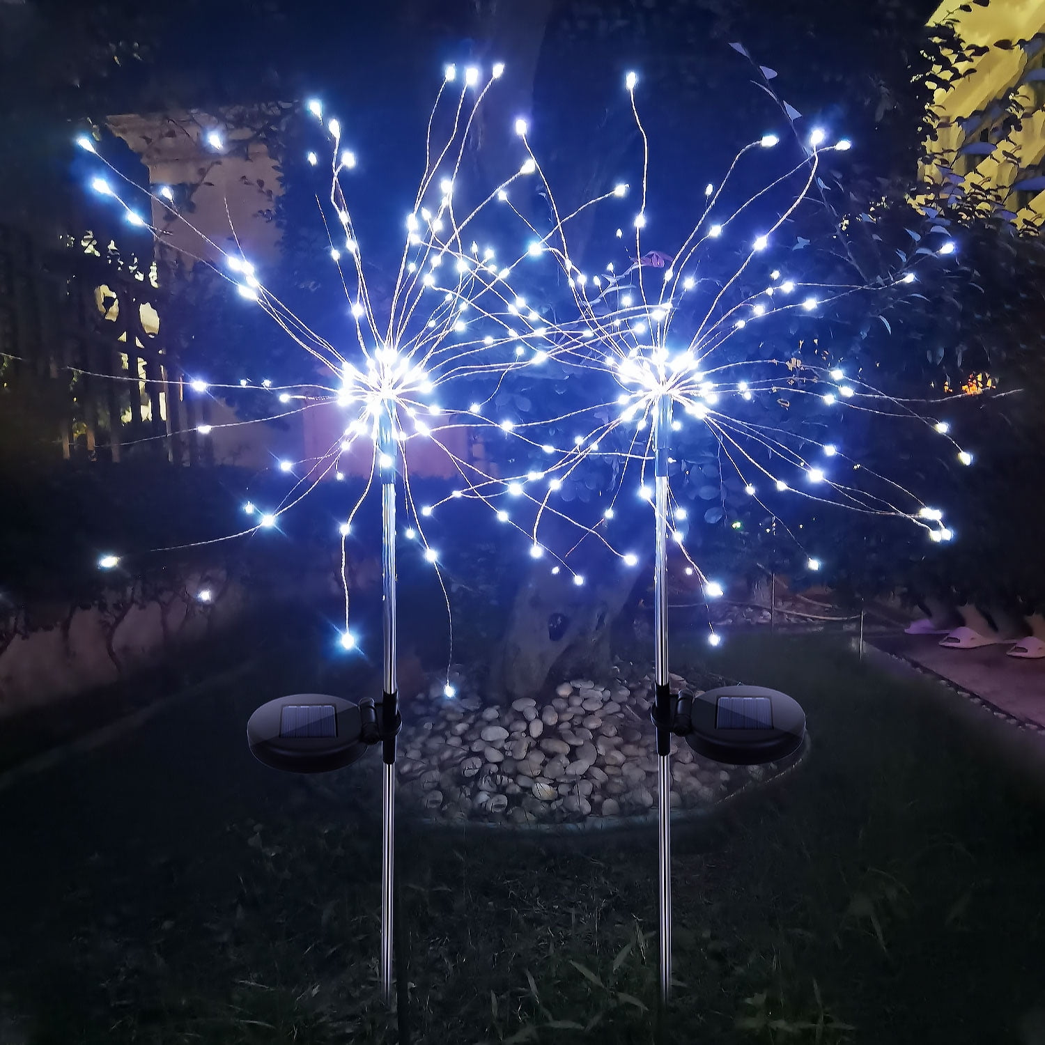 90/150 LED Solar Garden Decor Lights Outdoor - Wires String Landscape Light,DIY Flowers Fireworks Trees for Walkway Patio Lawn Backyard,Christmas Party Decor 90/150 LED Solar Garden Decor Lights Outdoor - Wires String Landscape Light,DIY Flowers Fireworks Trees for Walkway Patio Lawn Backyard,Christmas Party Decor