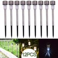 thumbnail image 1 of Solar Lights Outdoor Garden Led Light Landscape/Pathway Lights Stainless Steel-12 Pack, 1 of 8