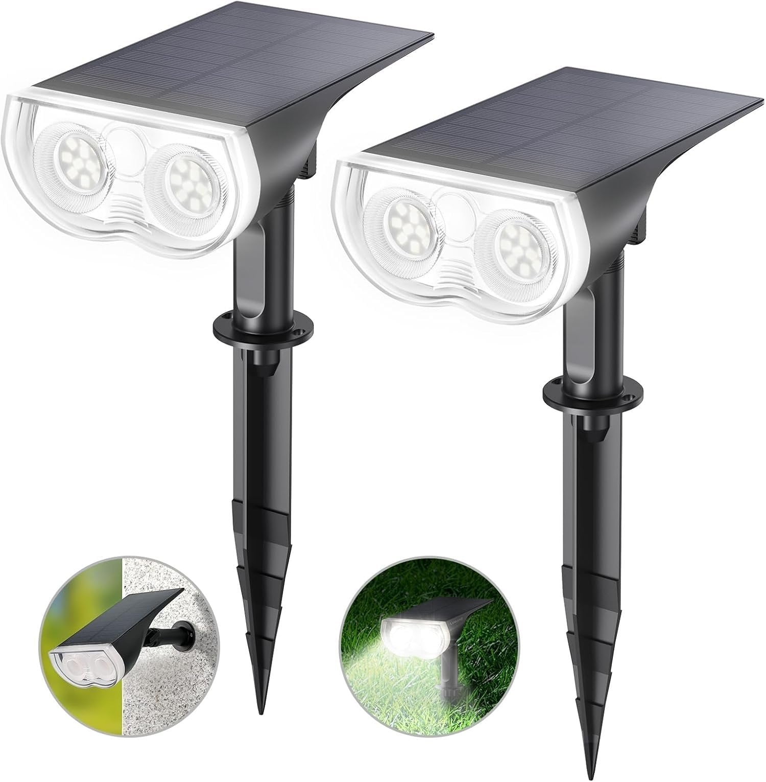 Solar Lights Outdoor IP65, StarRay Dusk-to- Outdoor Solar Lights, 3 ...