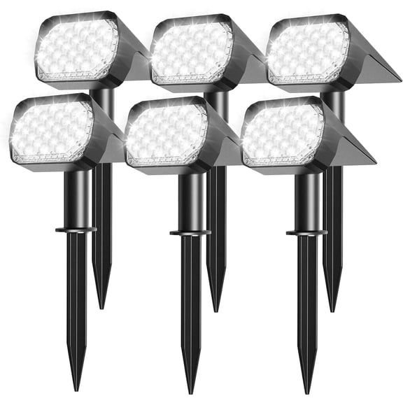 Solar Spotlight Outdoor Waterproof IP67,  3 Lighting Modes 28 LED USB & Solar Wall Lights for Garden Path Patio Yard Pool