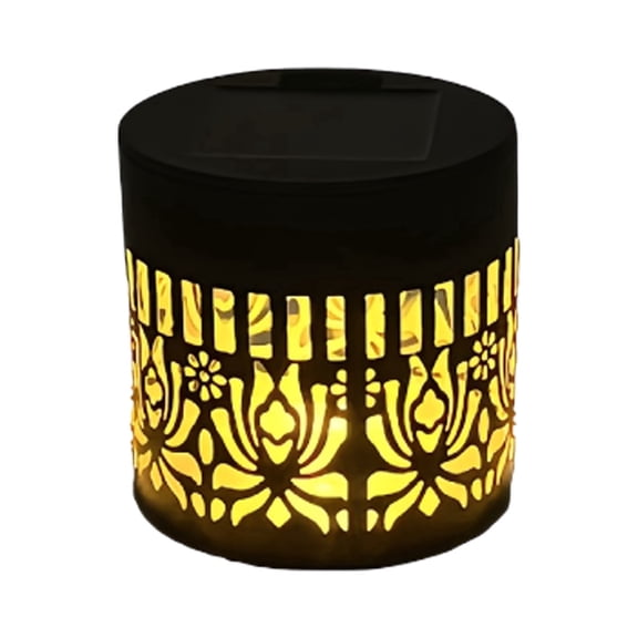 Solar Lights Outdoor, Metal Solar Step Wall Lights, Mandala Themed Fence Lights, Decorative Projector Lamp, Wireless Pattern Sconce, LED Night Lantern for Garden, Backyard, Courtyard, Pathway