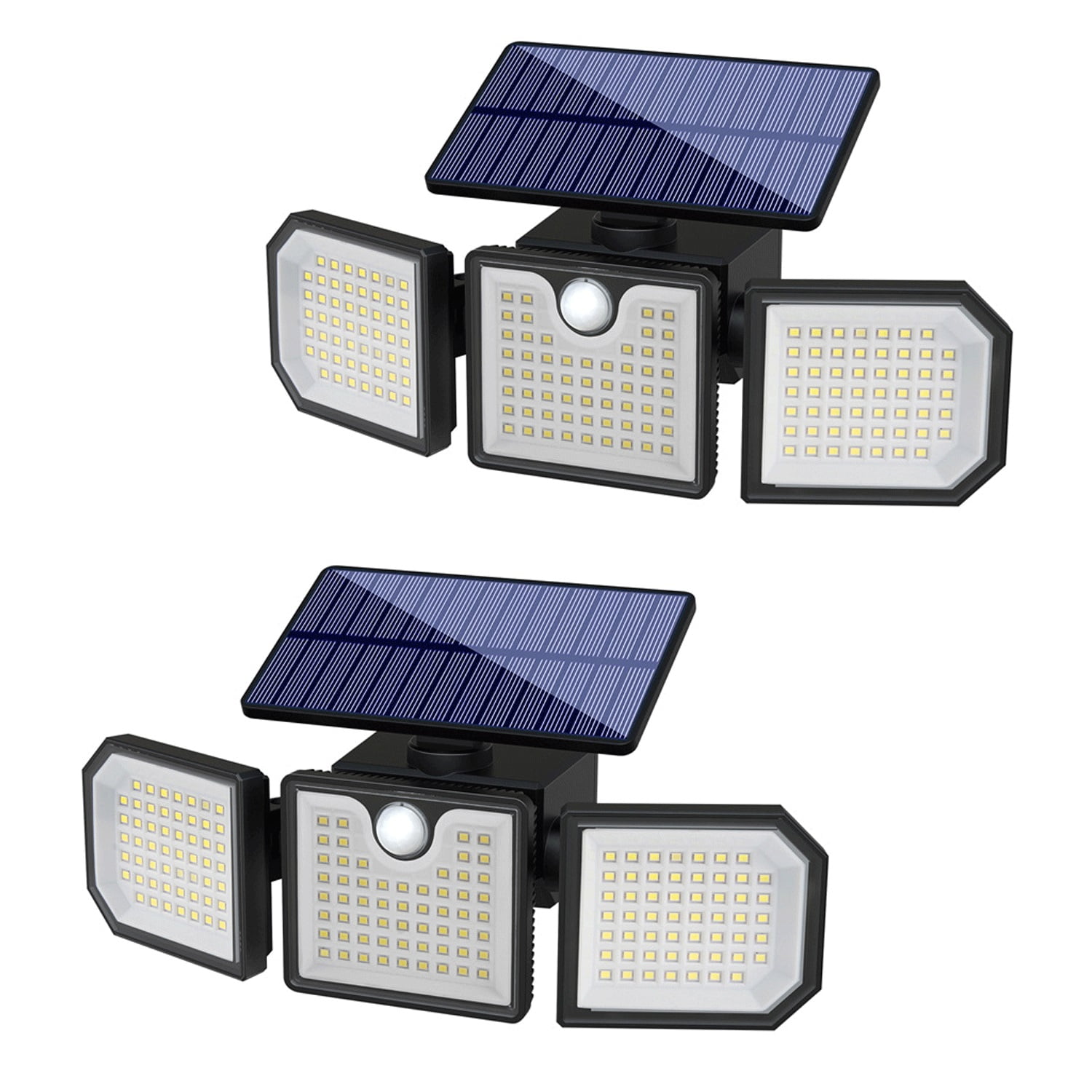 Solar Lights Outdoor, Motion Sensor Lights 3 Adjustable Head Security