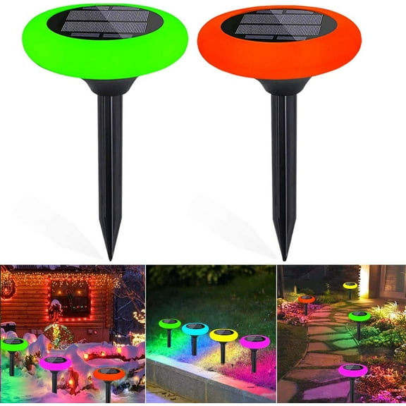 Solar Lights Outdoor, Outdoor Garden Lights Landscape Lighting Weatherproof for Garden Lawn Patio Yard Walkway Sidewalk Driveway {Pack 2} Necano