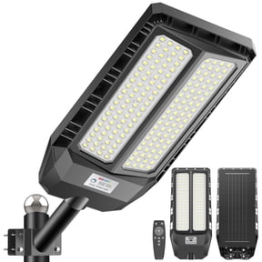Solar Lights Outdoor for Outside with 5054 Large Lamp Beads and Lens, Solar Street Lights Outdoor Dusk to Dawn, Solar Flood Lights Outdoor with Motion Sensor and Remote Control for Yard
