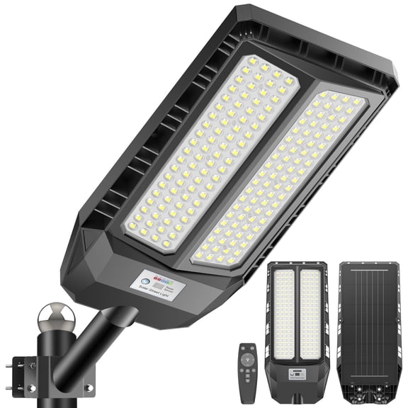 Solar Lights Outdoor for Outside with 5054 Large Lamp Beads and Lens, Solar Street Lights Outdoor Dusk to Dawn, Solar Flood Lights Outdoor with Motion Sensor and Remote Control for Yard