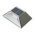 thumbnail image 1 of Solar Lights Outdoor - Silver Plastic Solar-Powered Stair Step Lights, High Brightness 3.94x2.76in Waterproof Patio Decoration for Garden/Pathway/Walkway (Automatic On/Off)​, 1 of 6
