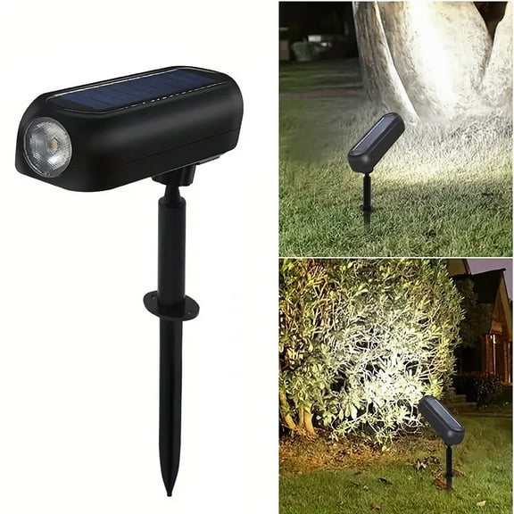Solar Lights Outdoor, Solar Powered Landscape Spotlights Waterproof, Ourtdoor Spot Lights Stake Lights for Garden Walkway Yard Porch Pool