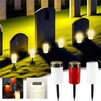 Solar Lights Outdoor, Solar Powered Led Candle Light, Weather Resistant, Automatic on off, for Garden Pathway, Patio Decor, Christmas Decoration, FAJHHA | Red