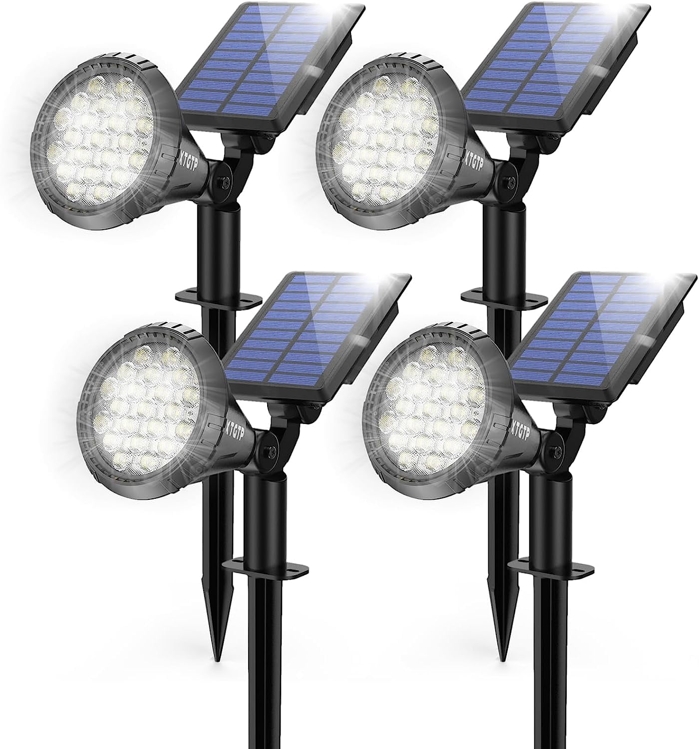 Solar Bright Solar Lights Outdoor, Ultra Bright 21 LEDs IP67 Waterproof Solar ...