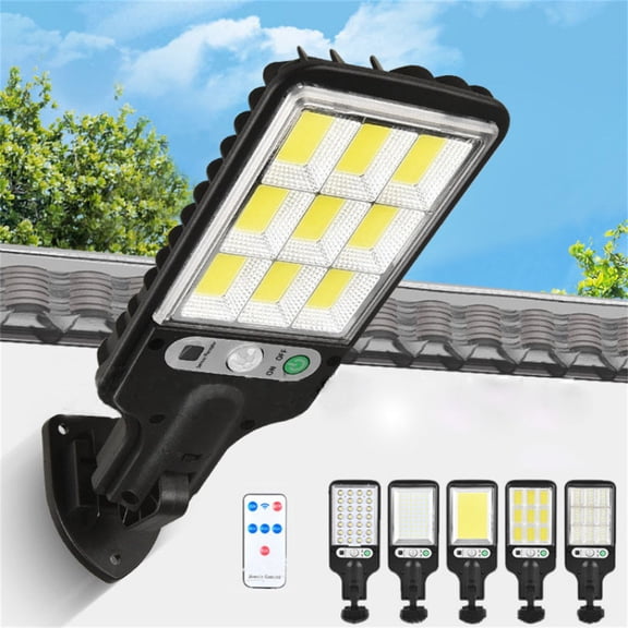 Solar Lights Outdoor Wall Fence Light with LED, Waterproof Sconce for Garden Yard and Patio, Modern Design for Pathway Balcony and Night Illumination Black