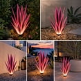 thumbnail image 1 of Solar Lights Outdoor Waterproof, 1.8ft Metal Artificial Agave Plant Solar Garden Lights, for Pathway Walkway Yard Lawn Decorative Landscape Lighting, Warm White (Pink), 1 of 8