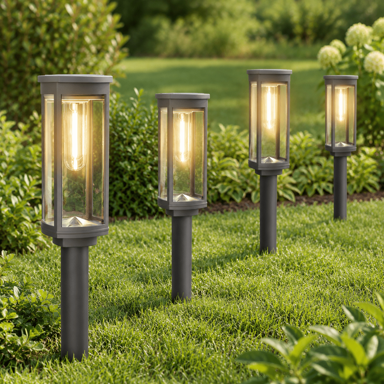 Solar Lights Outdoor Waterproof 8 Pack Warm Whiter Shade - Walmart.com