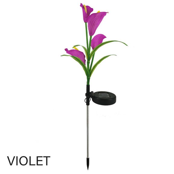 Solar Lights Outdoor Waterproof Decorative Lantern, Garden Patio Yard Decor with LED, Durable Design for Pathway Lawn Balcony Night Lighting violet