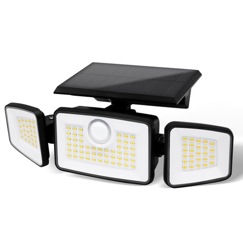 Solar Motion Sensor Lights Outdoor, Ip65 Waterproof LED Security Lights for Porch Garage Yard