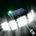 thumbnail image 1 of Solar Lights Outdoor Waterproof Motion Sensor - 416 LEDs 3000 Lumens Super Bright 3 Brightness 3 Modes 2400mAh 360° Illumination 32ft Solar Flood Security Light for Outside - 1 Pack, 1 of 7