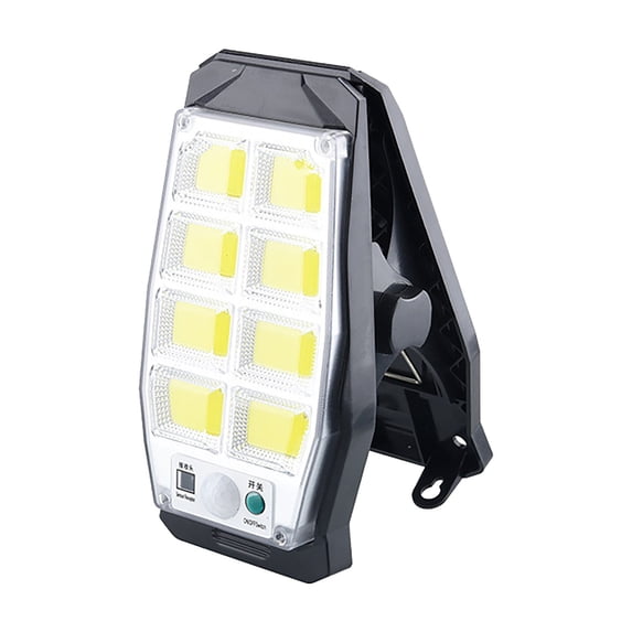 Solar Outdoor Lights Sand 19x10x9.5cm, High Brightness Clip Wall Lamp With 3 Modes For Courtyard