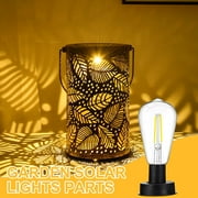 Solar Lights Replacement Solar Panel For Garden Lights 7 Cm Solar Lamps Replacement Parts Top With Bright LED Light Bulb Solar