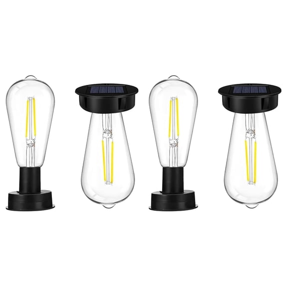 Solar Lights Replacement Solar Panel For Garden Lights 7 Cm Solar Lamps Replacement Parts Top With Bright LED Light Bulb Solar Single Light Bulb with Cord for Christmas Village Solar String