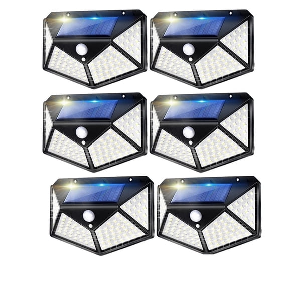Solar Lights, Solar Lights Outdoor 100 LED Solar Sensor Motion Light 3 Modes Outdoor Solar Wireless Lamp IP65 Waterproof Wall Lights
--------
Super Bright & Energy Efficient