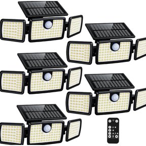 Solar Lights with Outdoor, Quick Charge Solar Motion 5 Pack, White