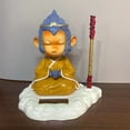 thumbnail image 1 of Solar Little Monk Creative Car Ornaments Dashboard Decoration Chinese Style Buddhism Lucky Ornament Auto Interior Accessories, 1 of 9