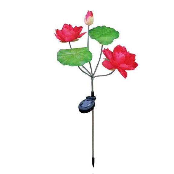 Solar Lotus Flower Lights, Solar Lights Outdoor for Garden, Patio, Yard Decoration