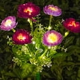 thumbnail image 1 of Solar Lotus Flower Stake Lights Outdoor | LED Decorative Garden, Lawn, Pathway Lighting | Realistic Silk Floral, 26.4" Tall, Multi-Color, Weatherproof, Auto-Charge Solar Landscape Accent, 1 of 6