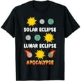 thumbnail image 1 of Solar Lunar Eclipse Apocalypse Stargazing Astronomy T-Shirt, 1 of 3
